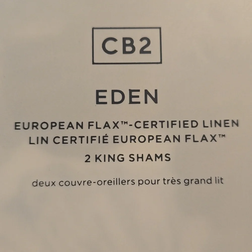 ❤️BUY 2 GET 1 FREE  Eden Off White & Smoked Mauve Linen King & Standard Set